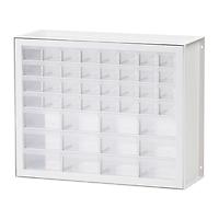 Iris 44-Drawer Cabinet White/Clear