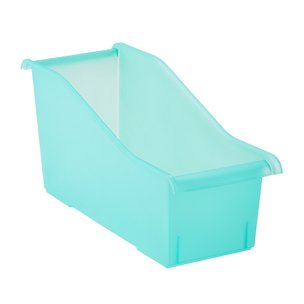 teal plastic storage bins