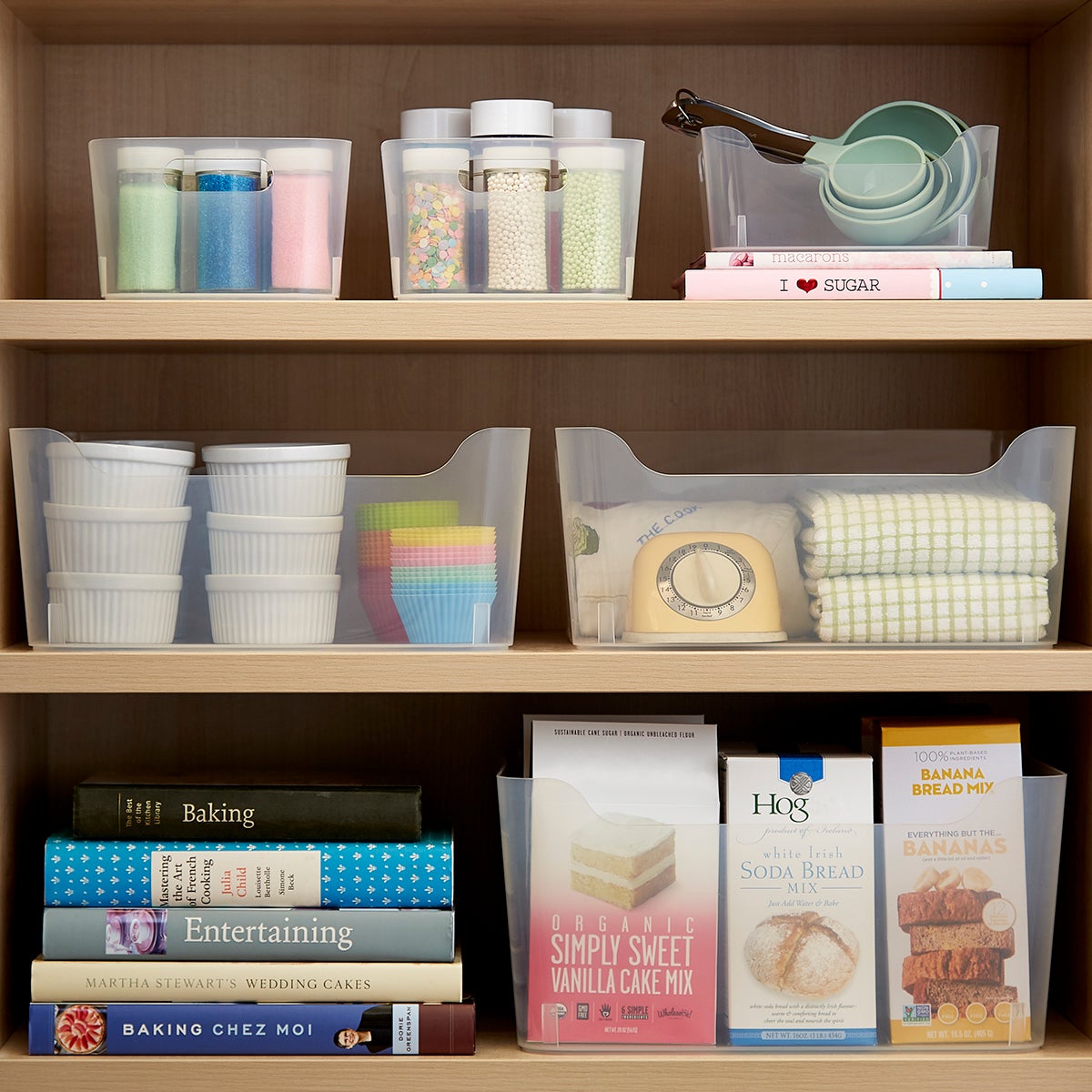 Clear Storage Organization Bins