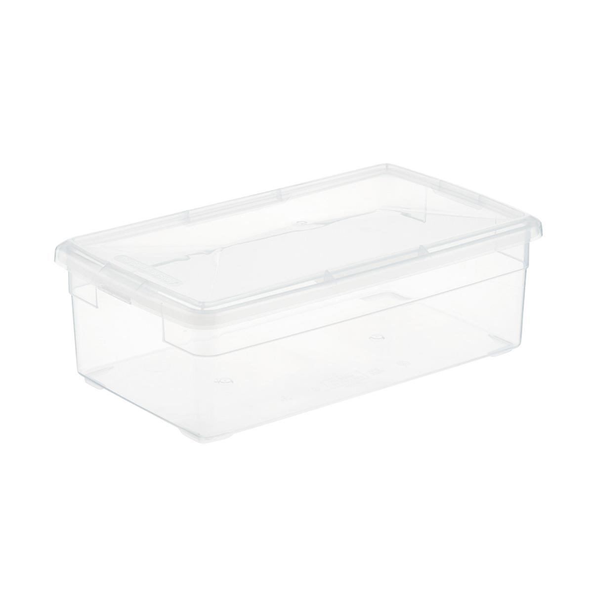 clear storage bins with lids