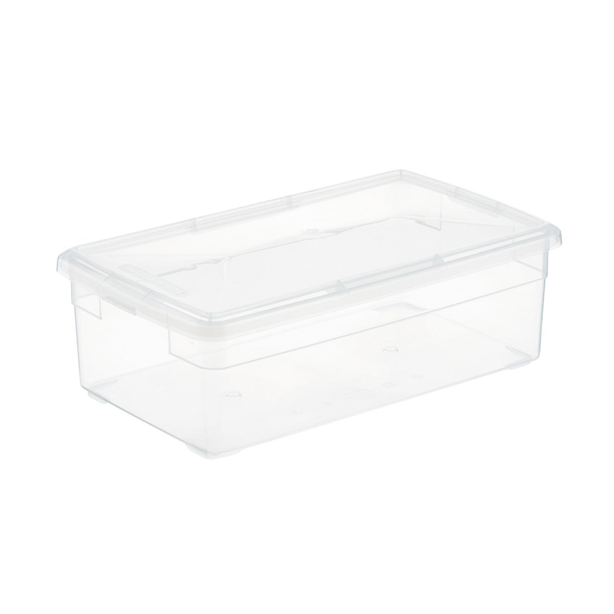 clear plastic storage bins