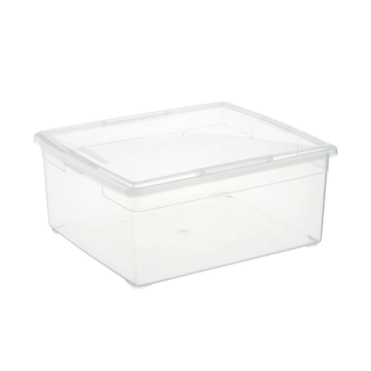 Details about   Sterilite Medium Clip Box Clear Home Storage Tote Container with Lid 24 Pack 