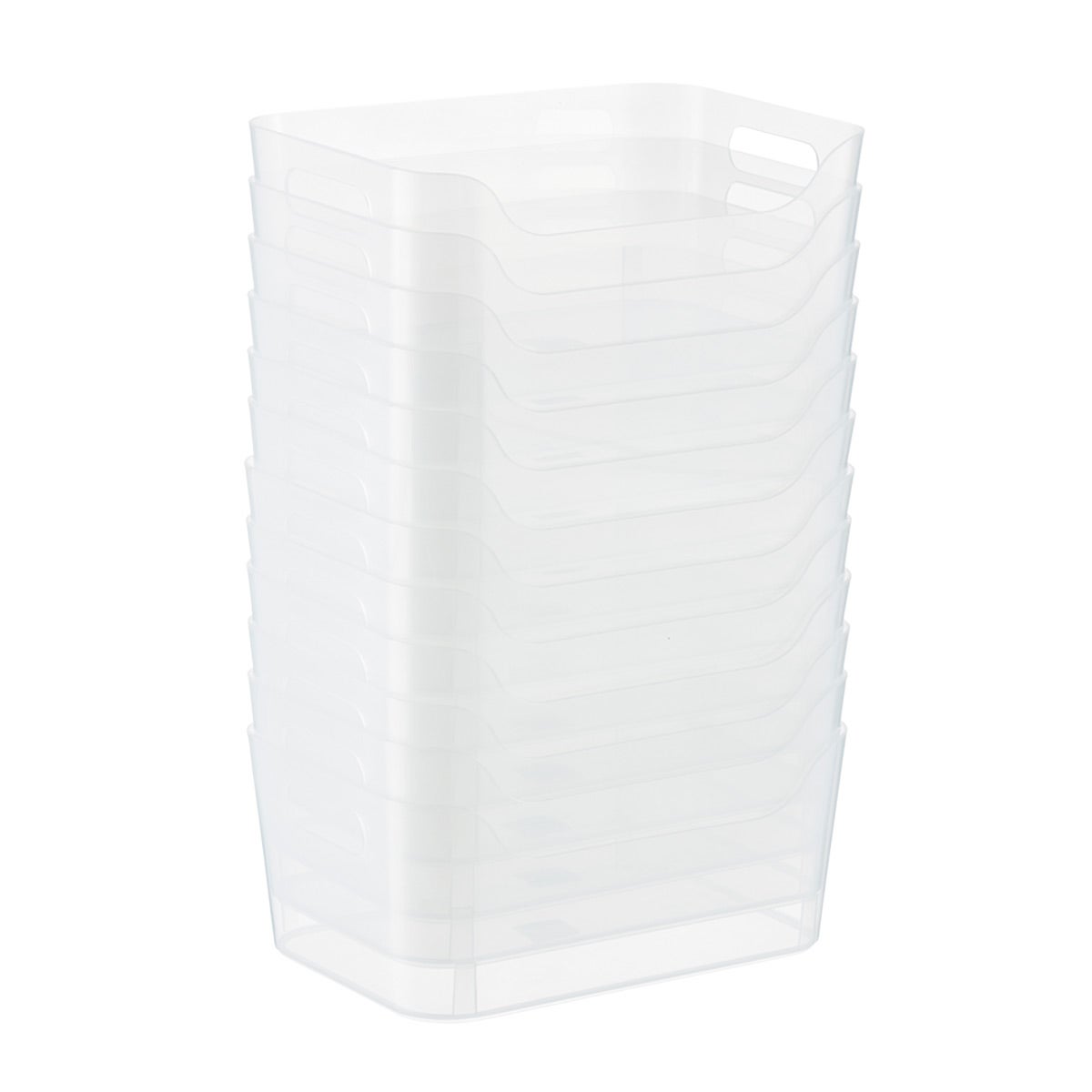 tall clear plastic storage containers