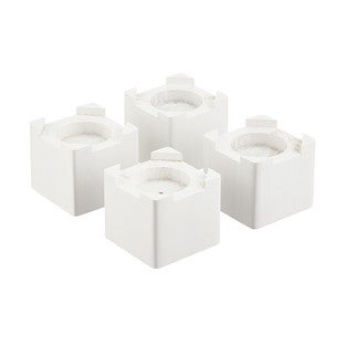 White Solid Wood Bed Risers Set Of 4 The Container Store