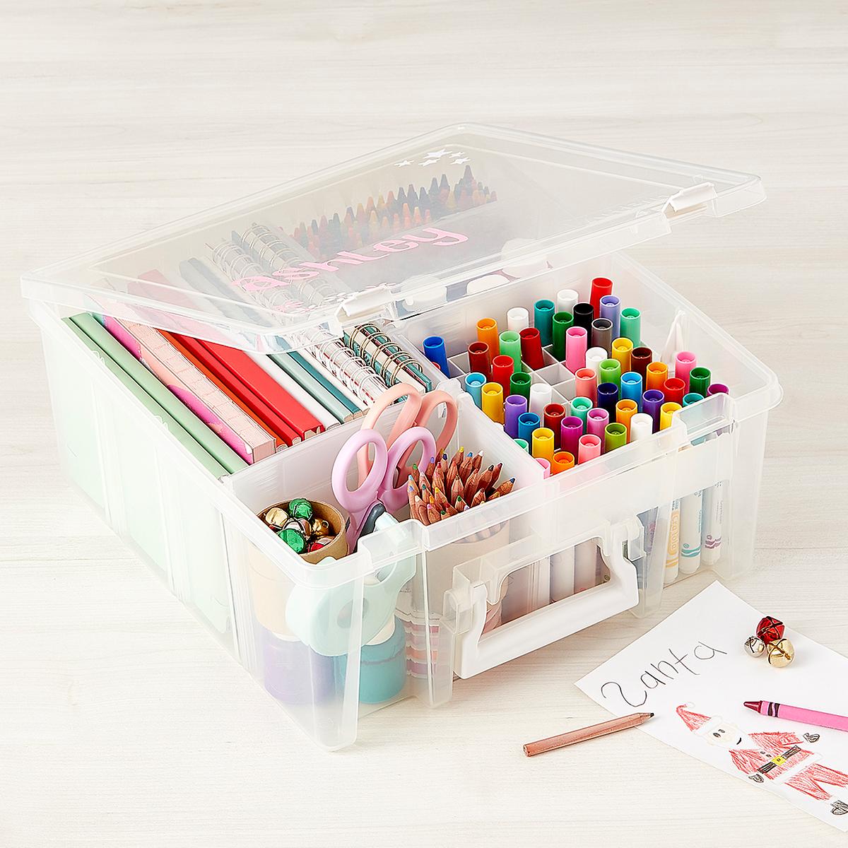 ArtBin 9 Card & Photo Organizer Box With 8 Dividers