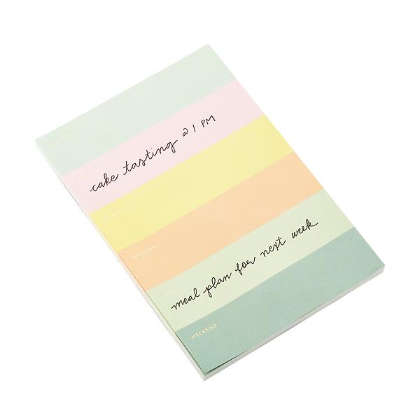 RIFLE PAPER CO. LARGE MEMO PAD - WEEKLY — Pickle Papers