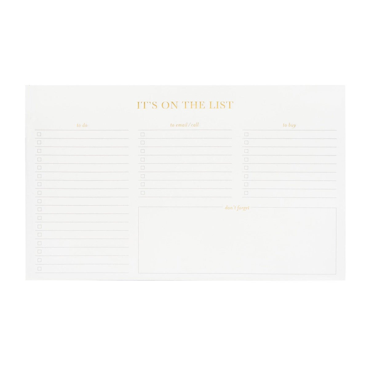 Sugar Paper ToDo List Notepad The Container Store