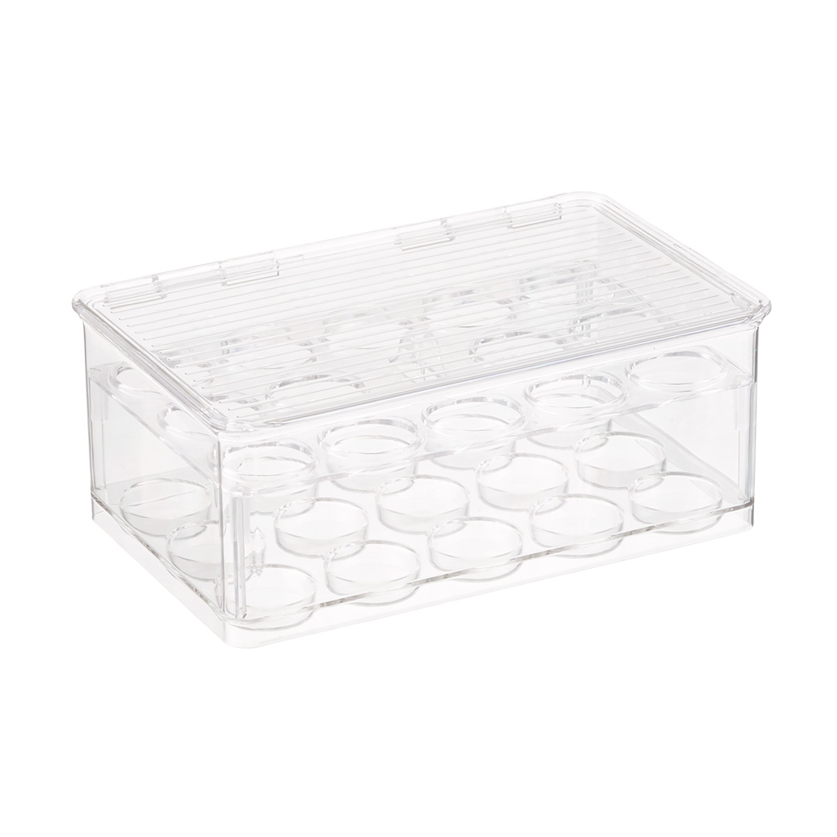 iDesign + The Spruce 14-in x 6-in Plastic Drawer Divider Drawer Organizer in Clear | 71855CT