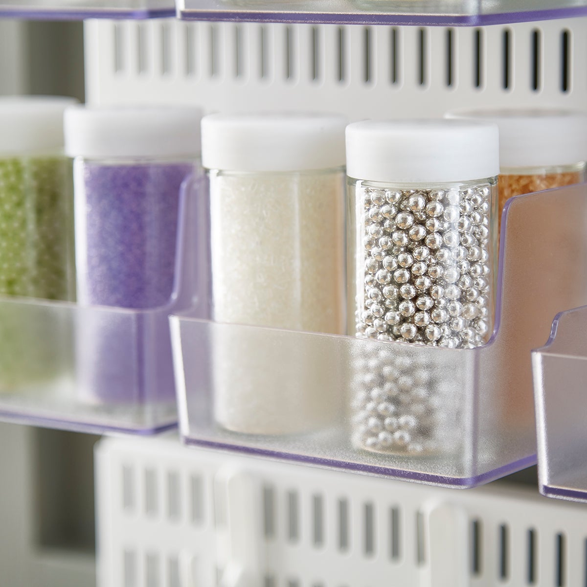 Elfa Utility White Mesh Pantry Over the Door Rack