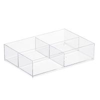 like-it Large Deep 4-Section Drawer Divider Clear