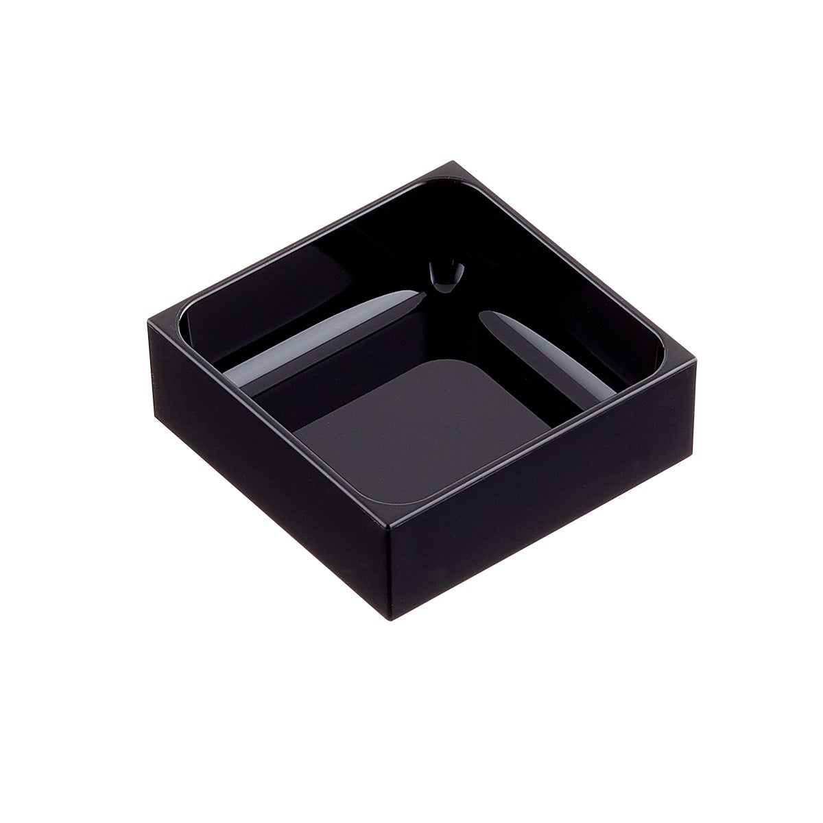 Shallow Black Stackable Drawer Organizers The Container Store