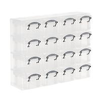 Really Useful Box 16-Latch Box Small Parts Organizers Clear