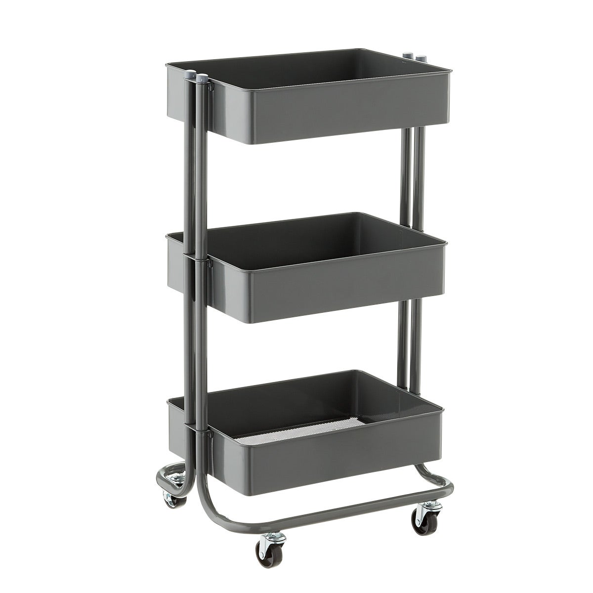 College Bath 3 Tier Rolling Cart Storage Solution