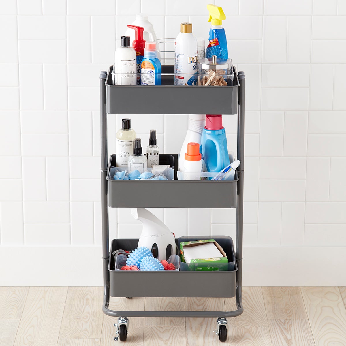 Laundry Cleaning Storage Cart Accessories The Container Store
