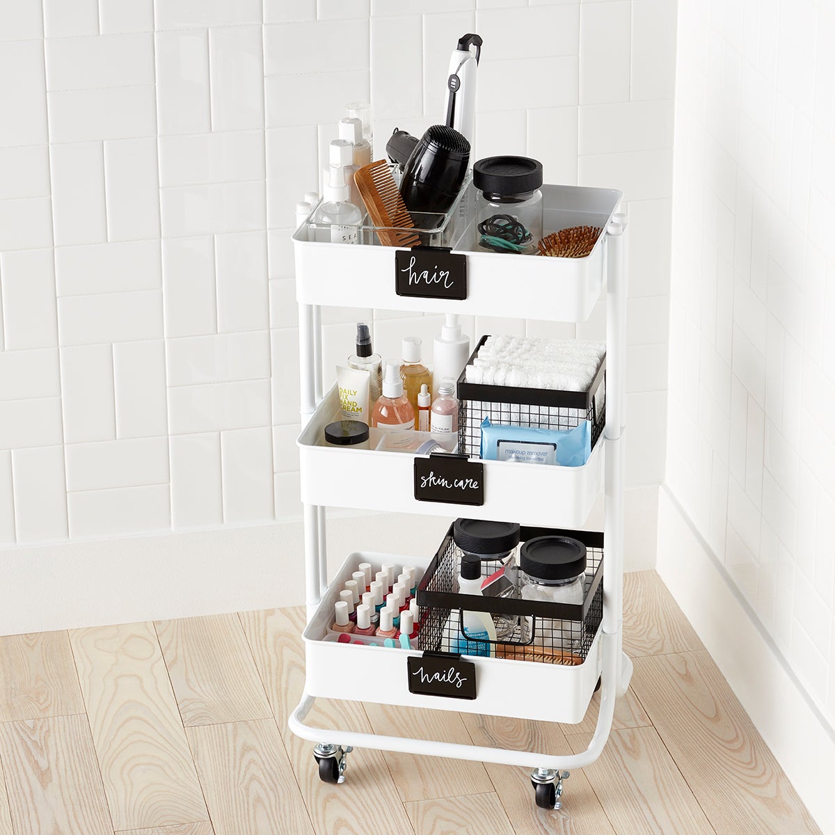 Toiletries Storage Cart Accessories The Container Store