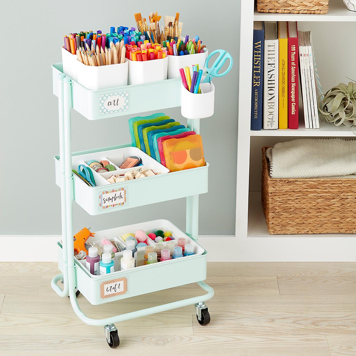 Arts Crafts Storage Cart Accessories The Container Store