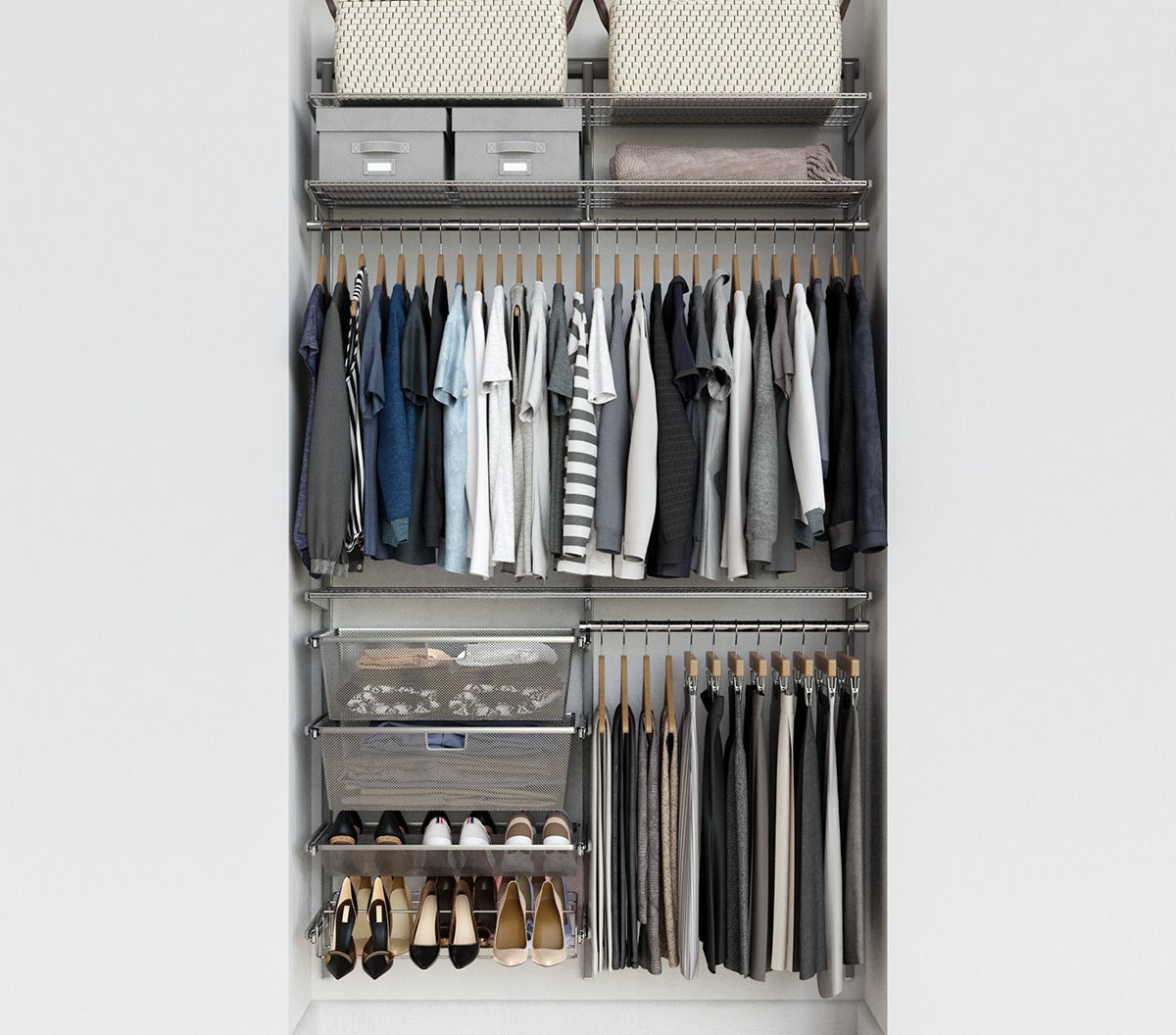 Elfa Classic 5' Reach-In Closet - Thumbnail 3