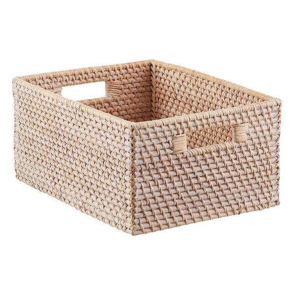 Rattan Storage Bins with Handles