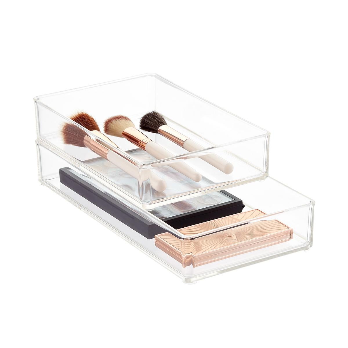 Clear Acrylic Rectangular Stackable Storage Organizer Drawer - Temu