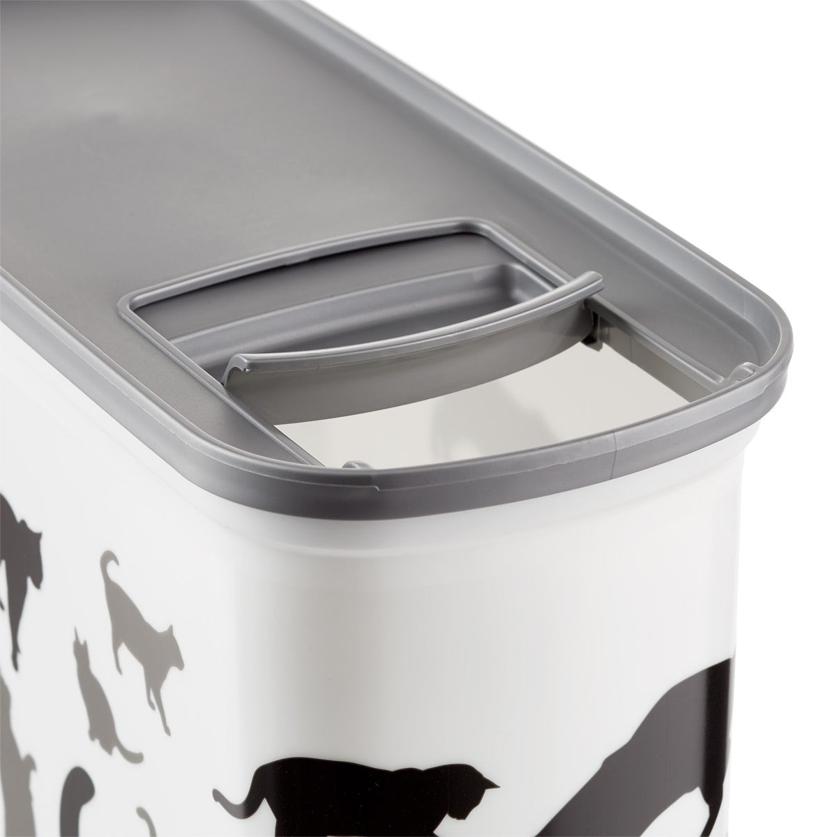 metal cat food container