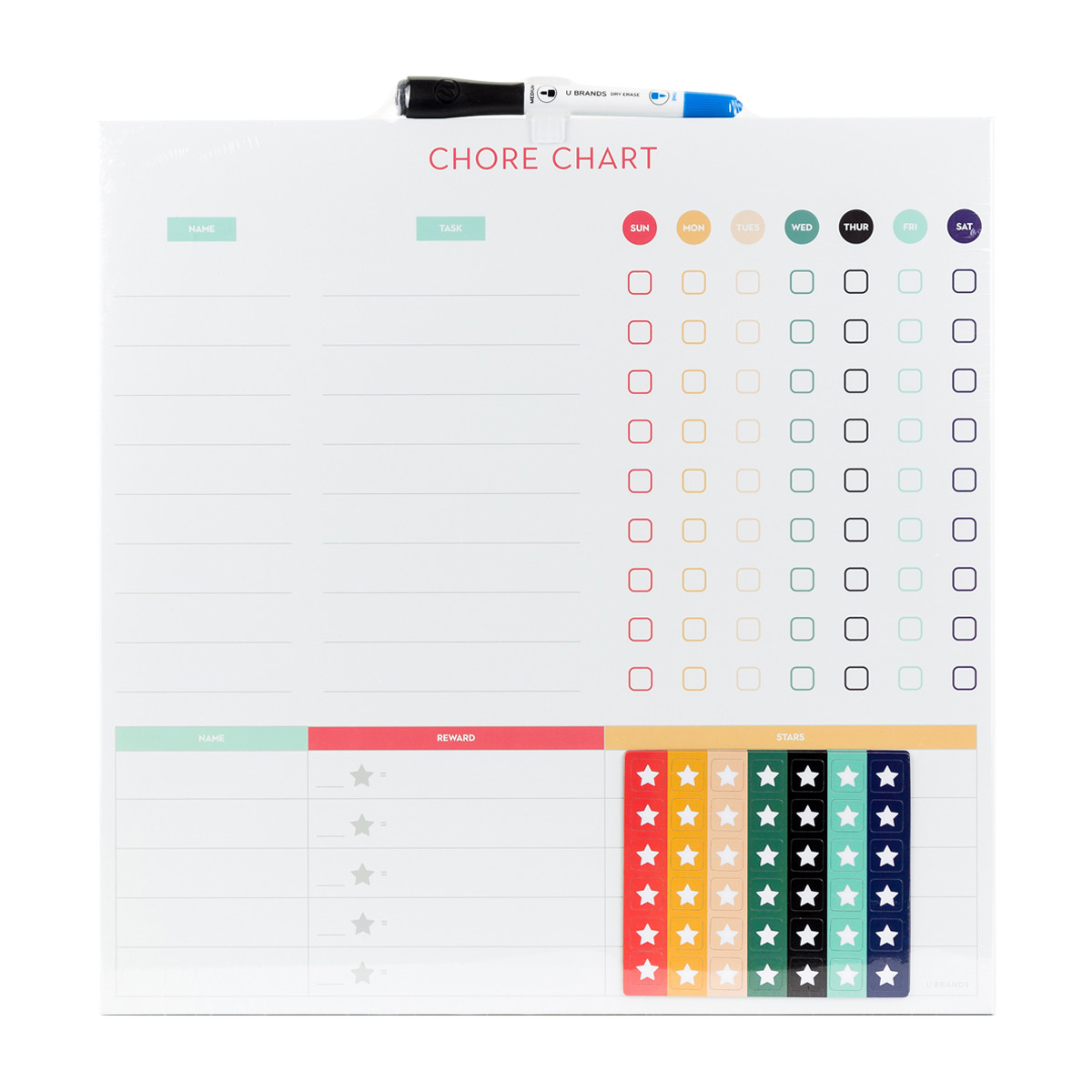 Ubrands Magnetic Dry Erase Chore Chart
