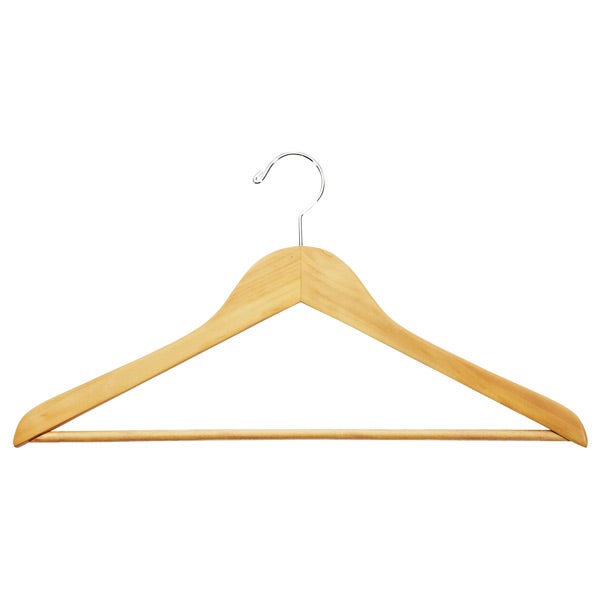 Wood Hangers Basic Natural Wooden The Container