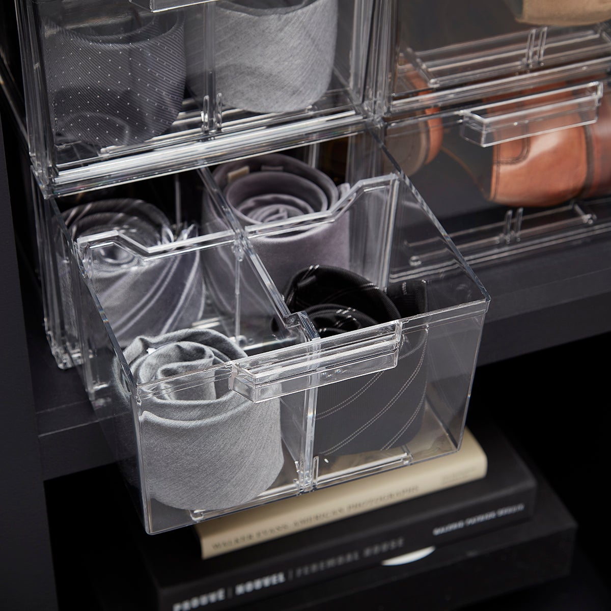 large & athletic shoe drawer clear