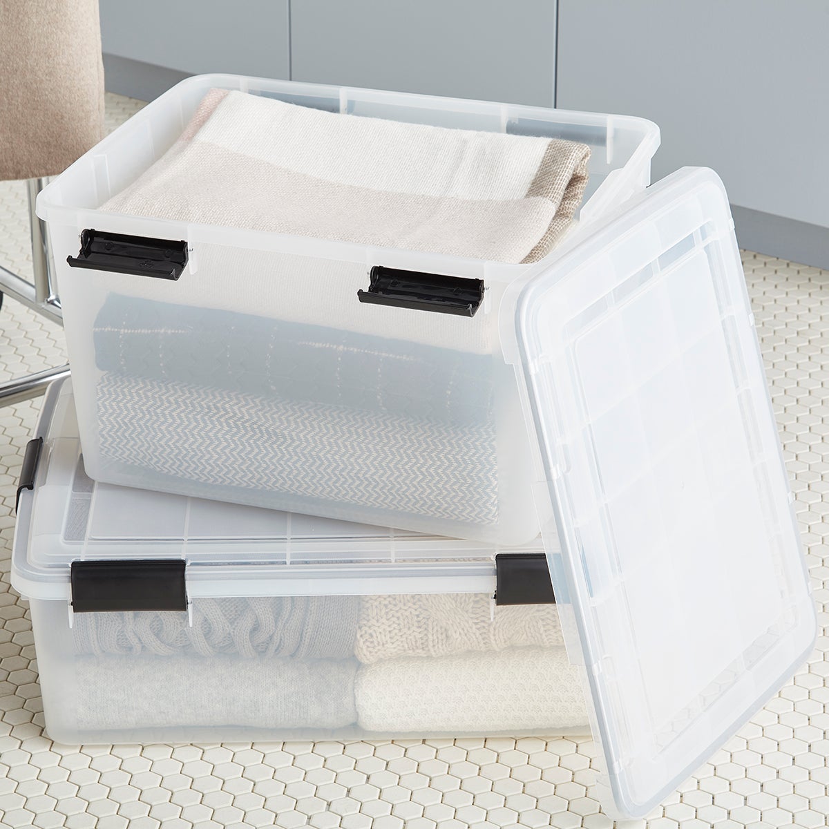 Clear Weathertight Totes The Container