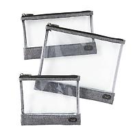 Lug Clearview Pouches Heather Grey Set of 3