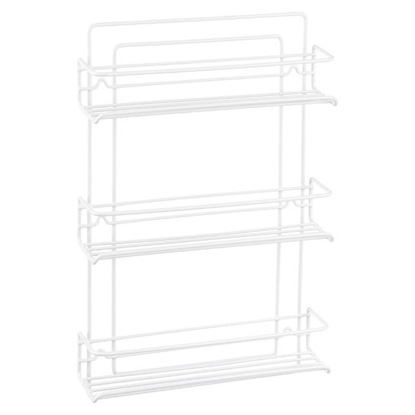 Rolanstar Spice Rack Organizer, 3 Tier Storage Shelf with Wire Basket