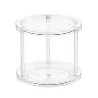 THE HOME EDIT 2-Tier Turntable Clear