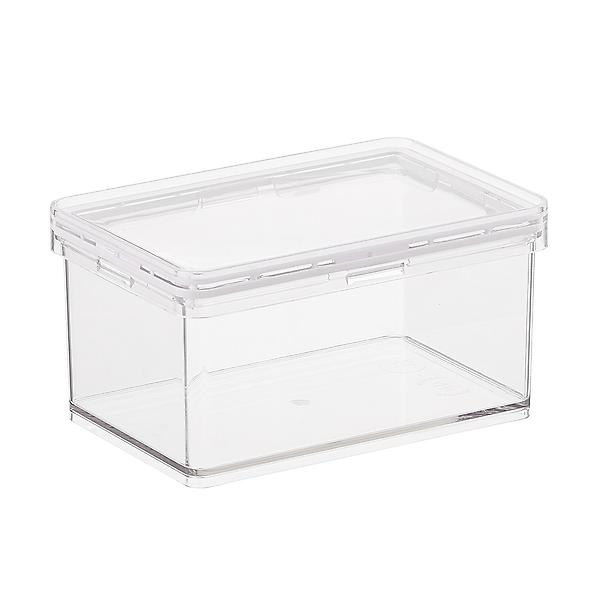 Ucake 8 Quart Plastic Small Storage Box with Handel, Clear Storage Bin with  Lid