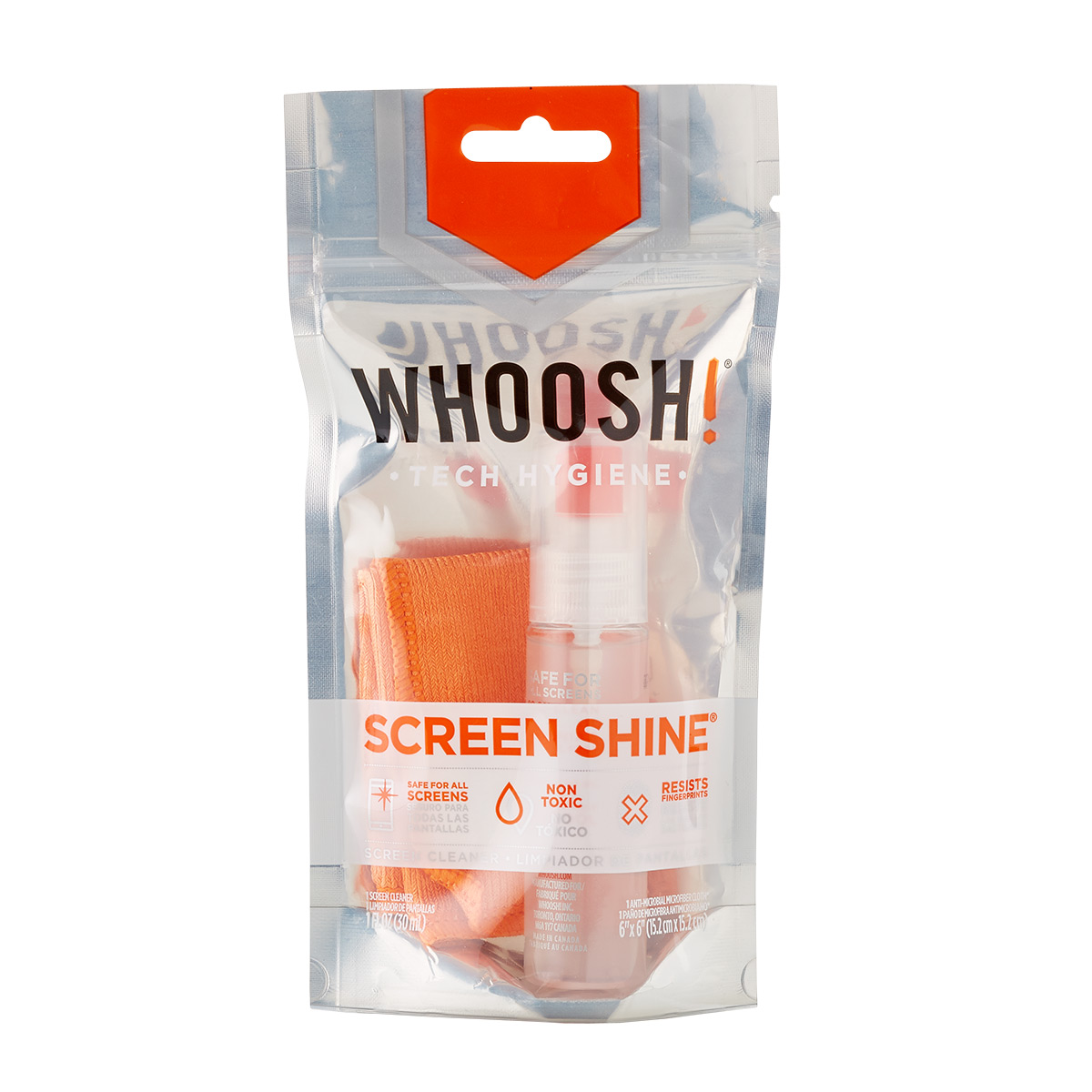 Whoosh! Screen Shine Disposable All-Purpose Anti-Microbial Screen Wipes -  20 Pack