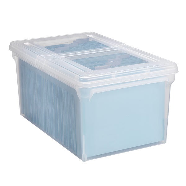 Container Store File AVT55797 Plastic Storage Bins With Lids