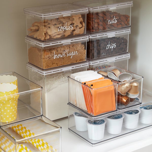 The Home Edit - Not only do @Rubbermaid BRILLIANCE canisters work perfectly  in a pantry - but they work equally as well in a small cabinet. For  labeling, we opted to use