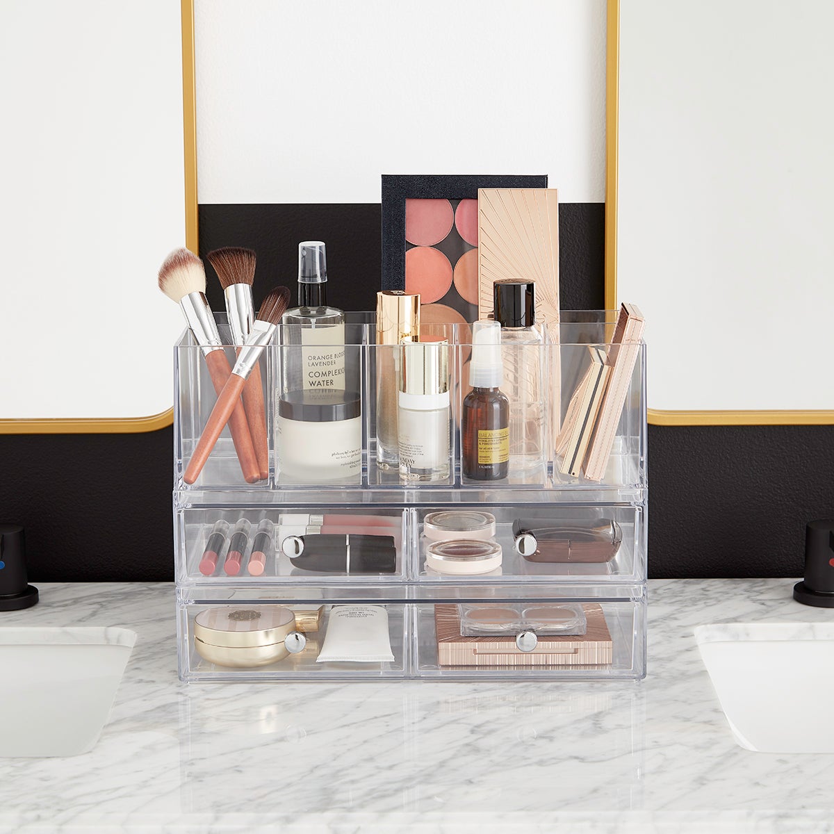 Idesign Clarity Stackable Makeup System The Container Store