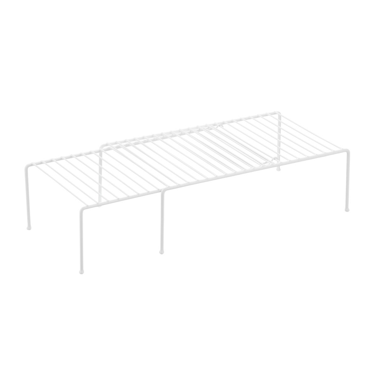 White wire cabinet shelves discount
