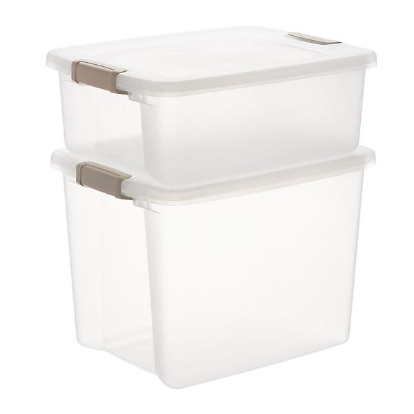 36 Pack Sterilite 6 qt Plastic Storage Box Closet Organizer Containers With  Lids