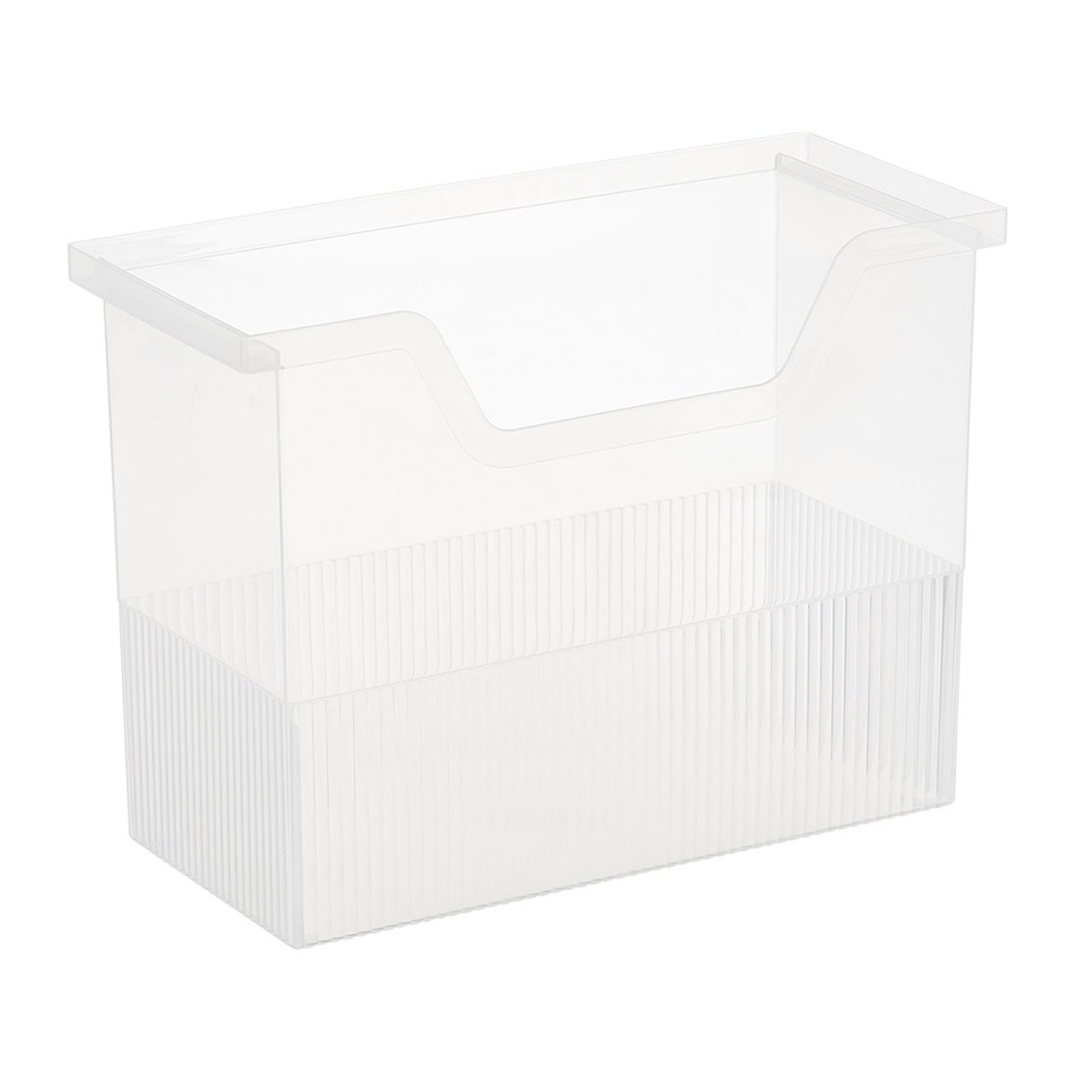 Drop-down Door Storage Box - 13 Liter Volume, Plastic File Cabinet:  Streamlined Office Storage