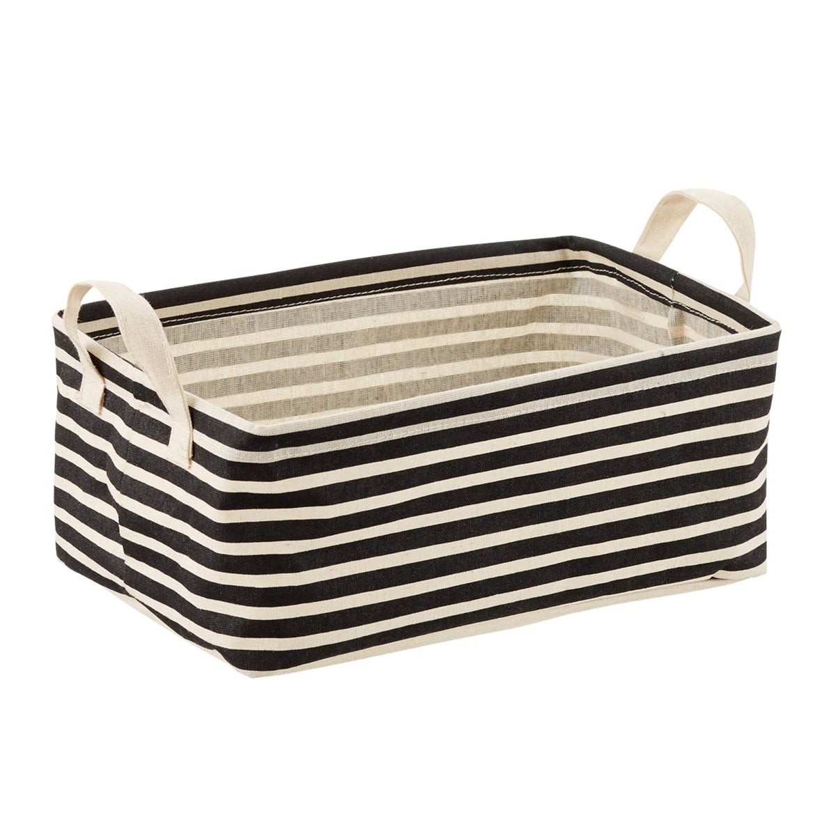 Fabric Print Storage Bins with Handles