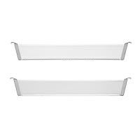 Elfa 20-3/4" 1-Runner Mesh Drawer Divider Platinum Pkg/2