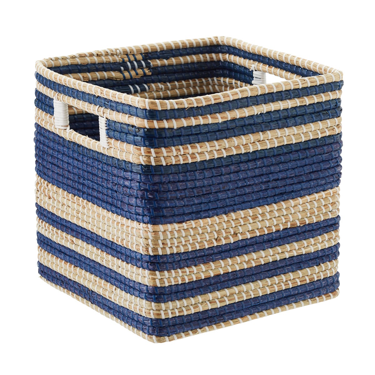 Blue Y-Weave Storage Basket, Large