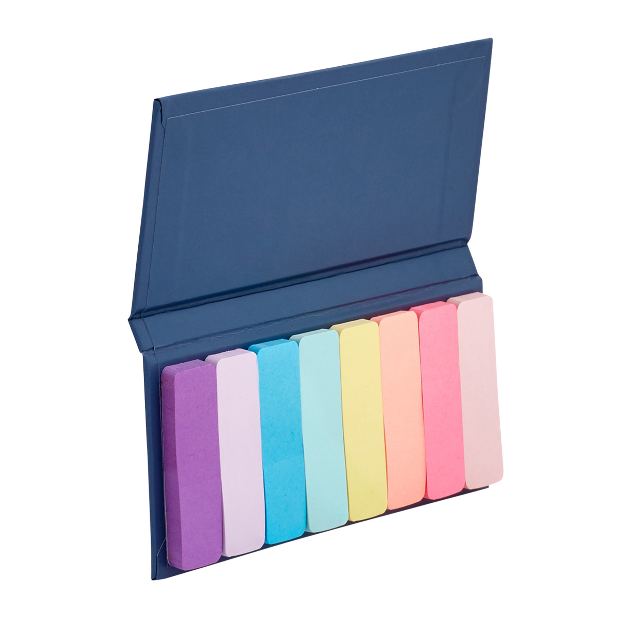 Pastel Rainbow Sticky Notes With Case - Polka Dots, Page Markers