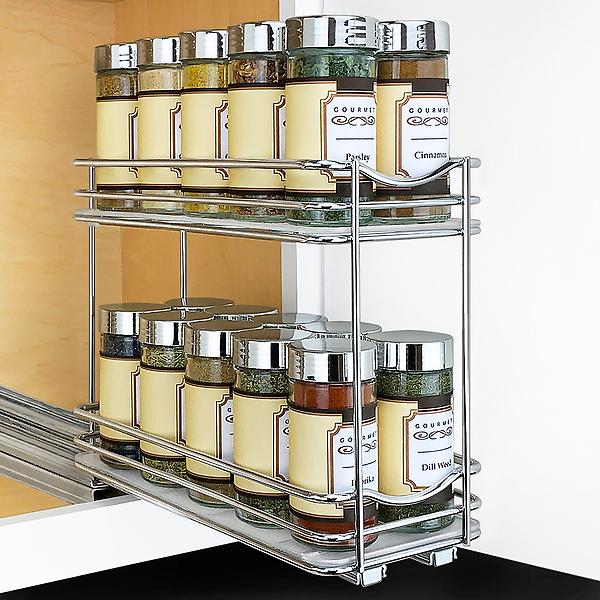 Drop down spice rack used as medicine organizer Or as a spice