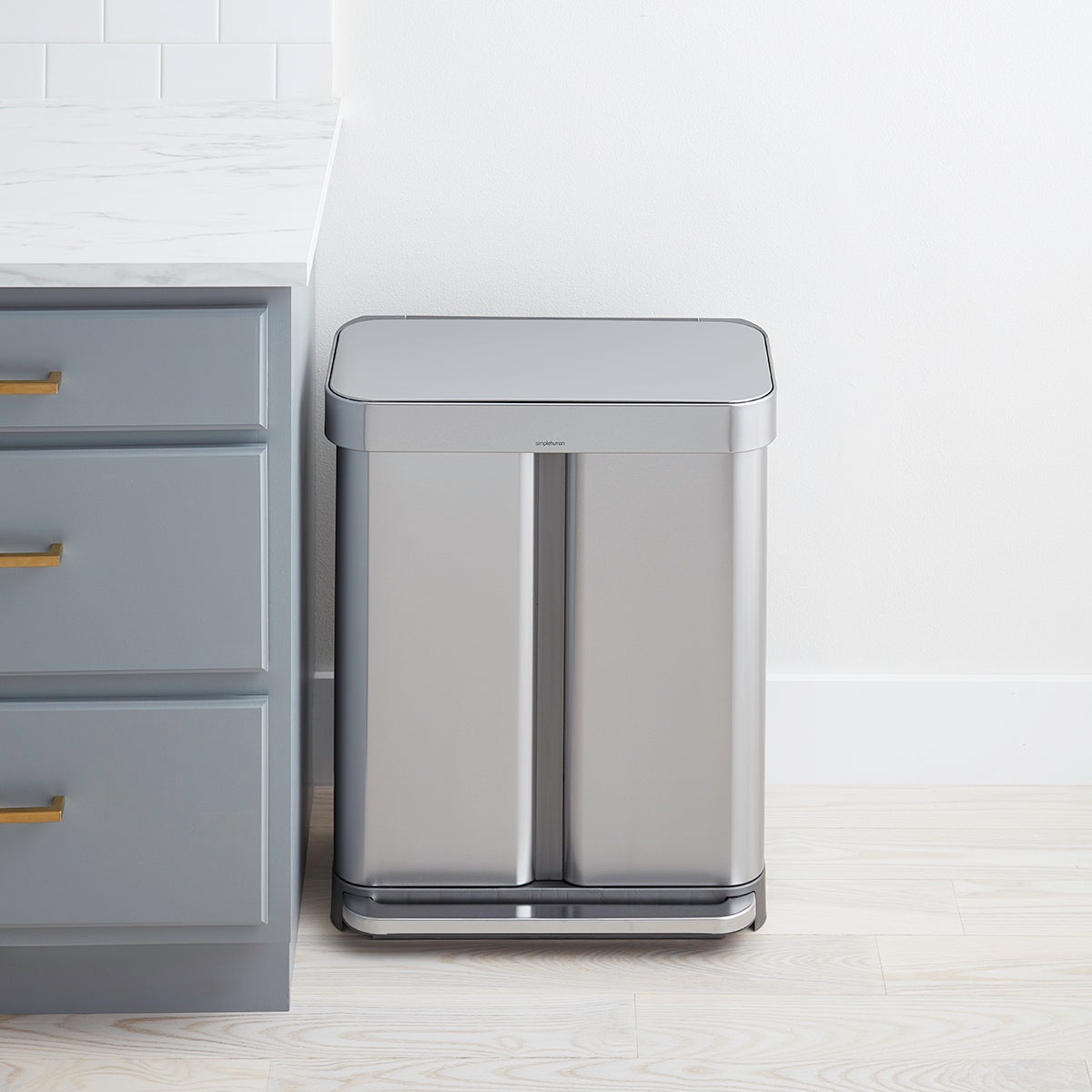 Simplehuman 58-L Recycler and Caddy Set