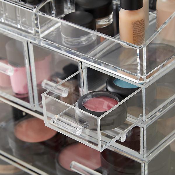 Luxe Acrylic Modular Makeup System Container Store