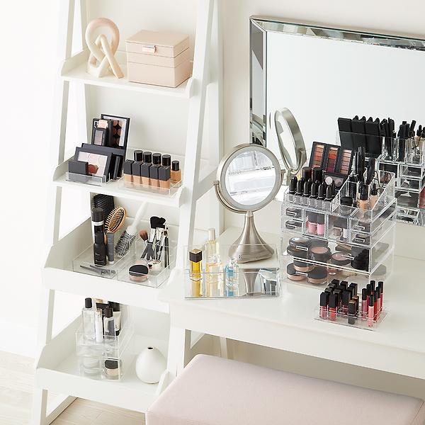 The Container Store Luxe Acrylic Modular System Makeup Organizer