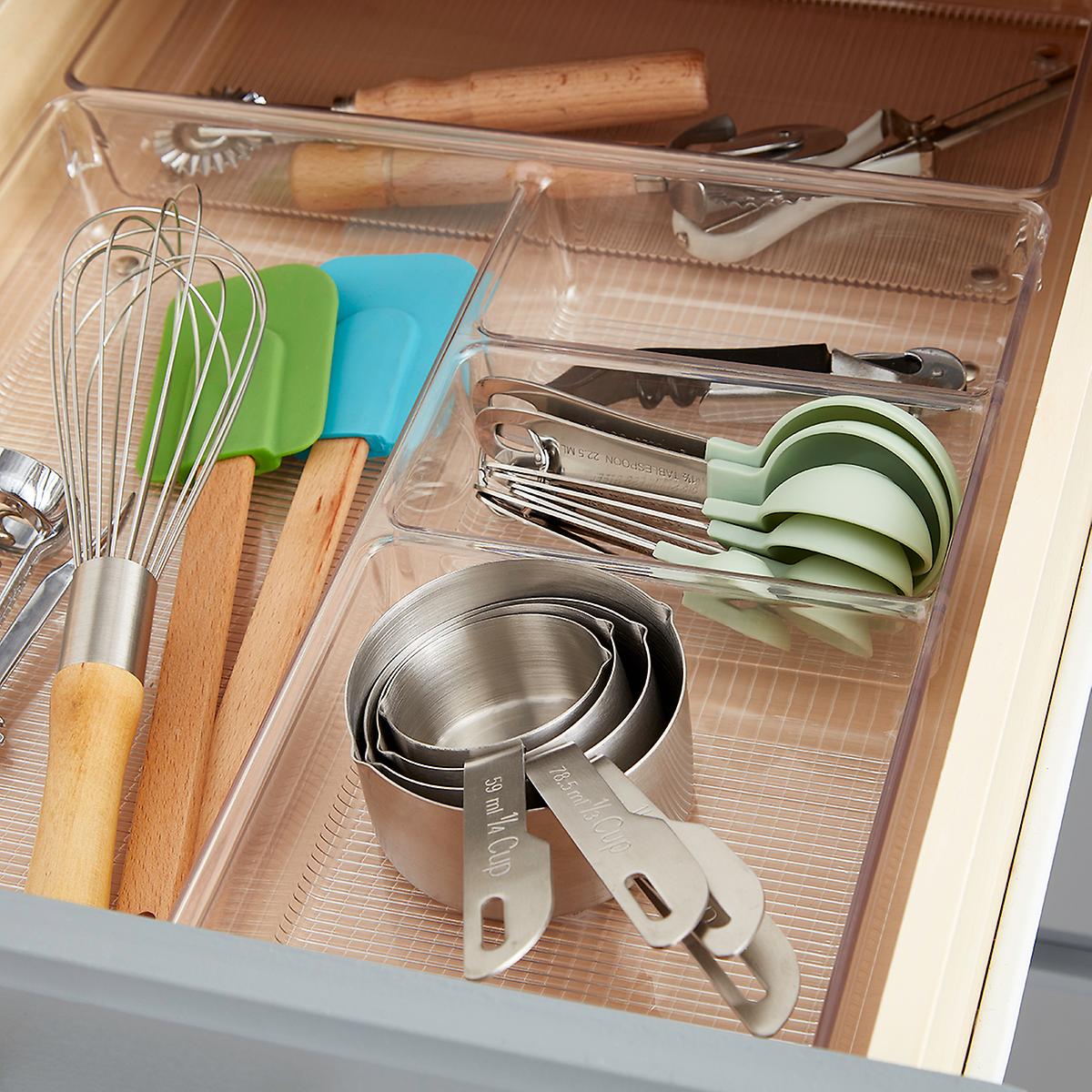 Idesign Linus 3 Section Drawer Organizer The Container Store