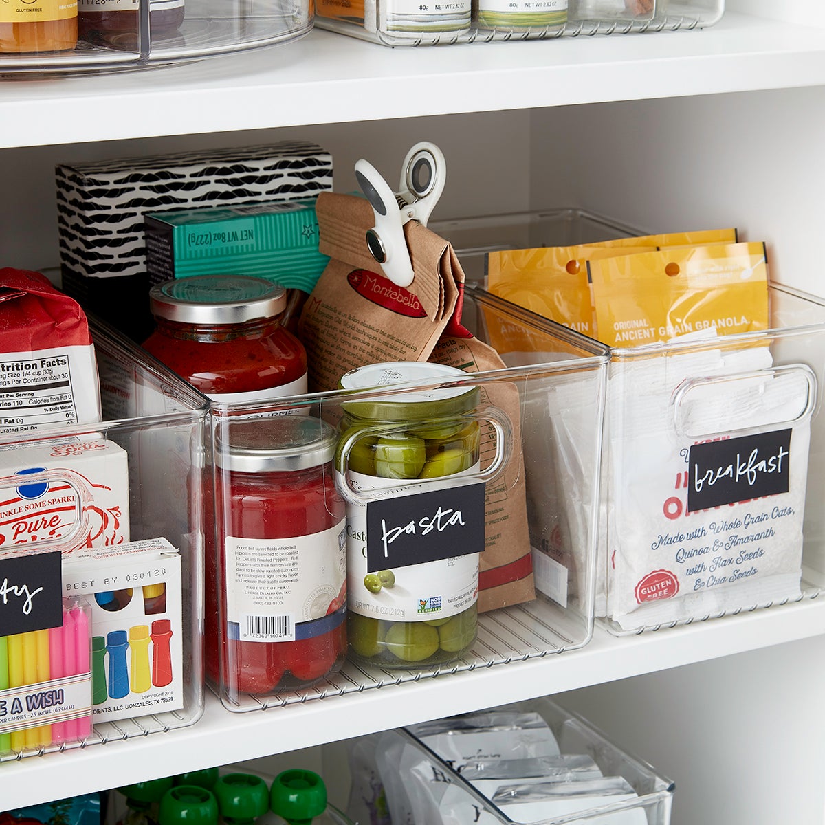 iDESIGN Kitchen and Pantry Storage Bins, 18-piece Set