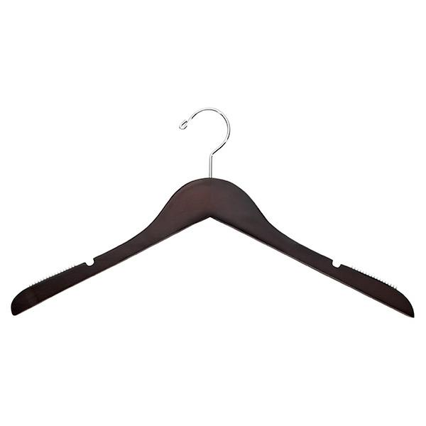 Non-Slip Velvet Shirt Hanger Black Pkg/10, 17 x 1/4 x 9 H | The Container Store
